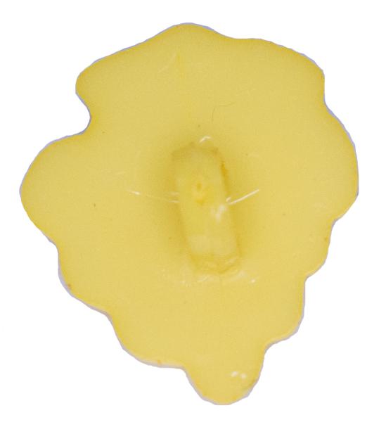 Kids button as a heart in light yellow 12 mm 0,47 inch